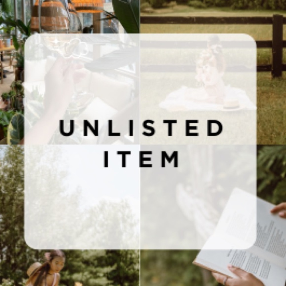 🌿 Unlisted Item - Live Show Listing #4